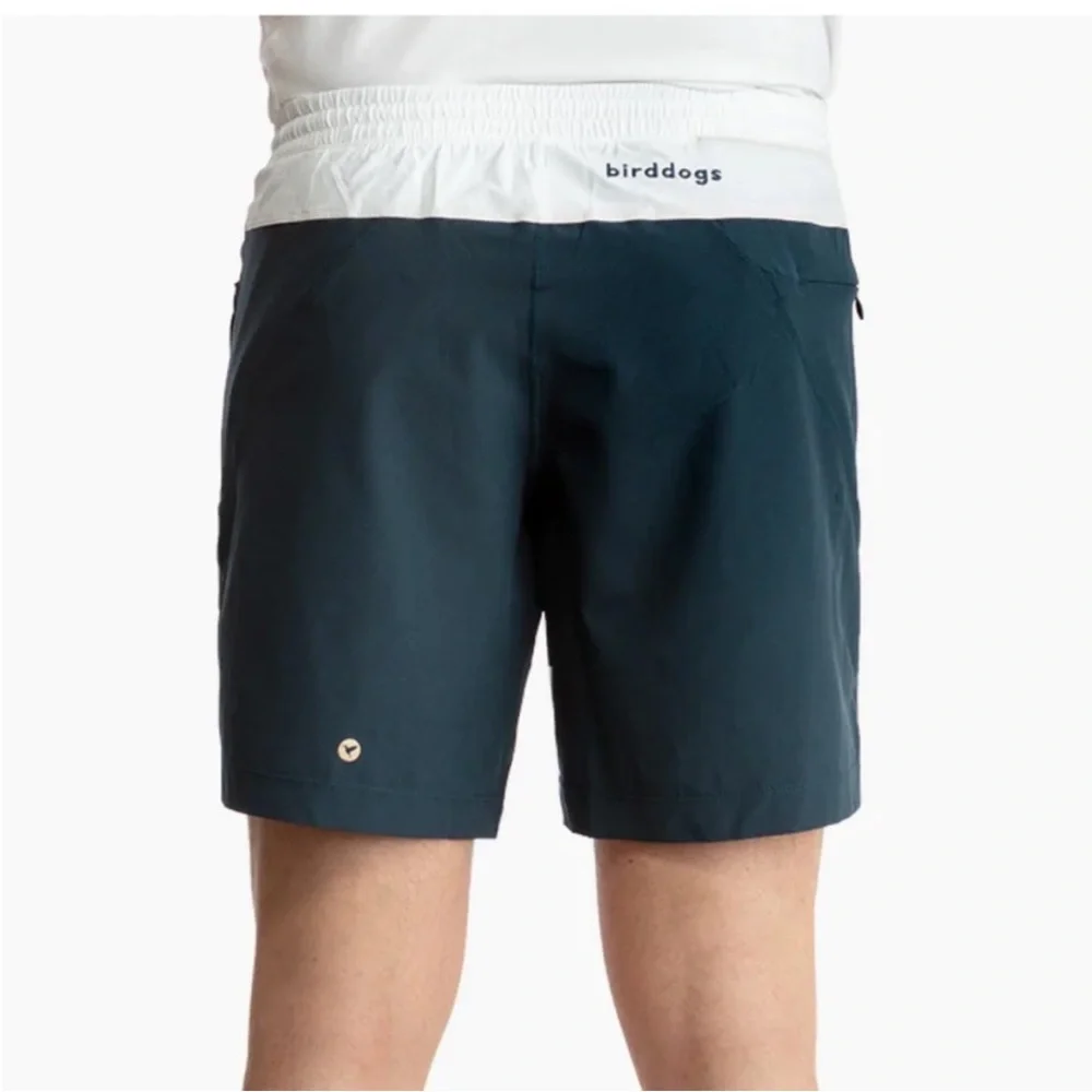Birddogs Navy White Lined Gym Shorts